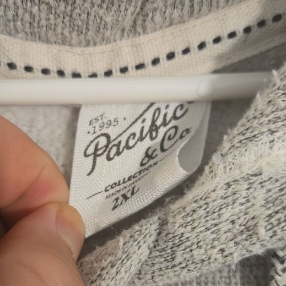 Pacifica Gray Graphic Pullover Hoodie - Picture 3 of 4